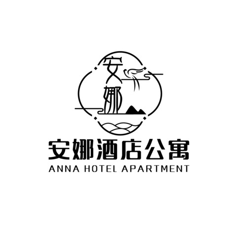 安娜酒店公寓logo设计