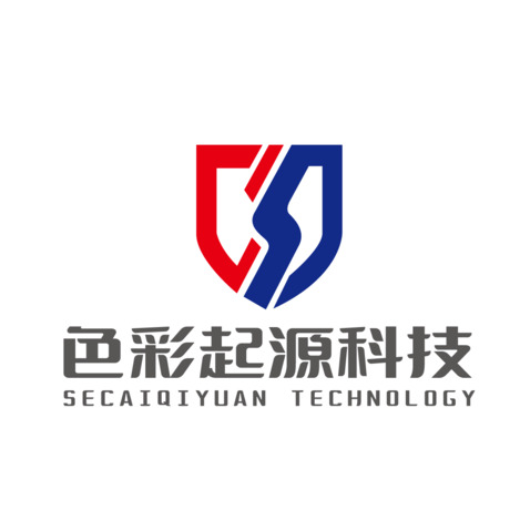 色彩起源科技logo设计