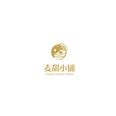 麦甜小铺logo设计