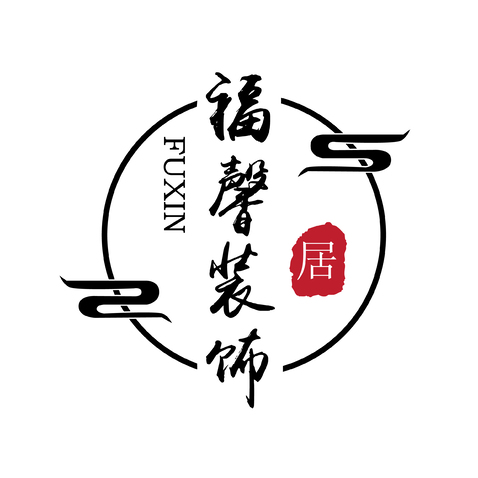 福馨装饰logo设计