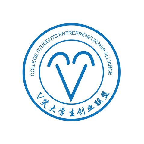 V笑大学生创业联盟logo设计