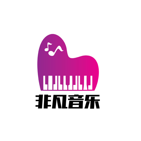 非凡音乐logo设计