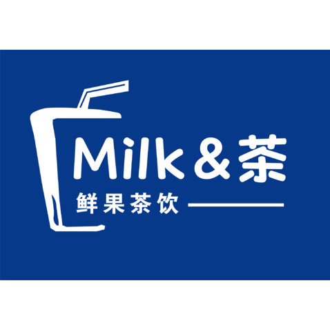 milk与茶logo设计