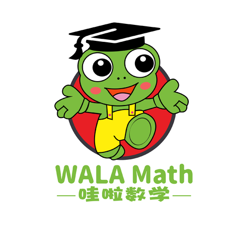 哇啦数学logo设计