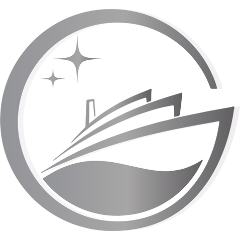 星辰+大海+船 公司logo 做海鲜生意 简约风logo设计