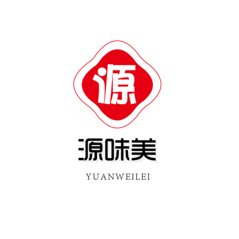 源味美 盖浇饭 盘子 简约风logo设计