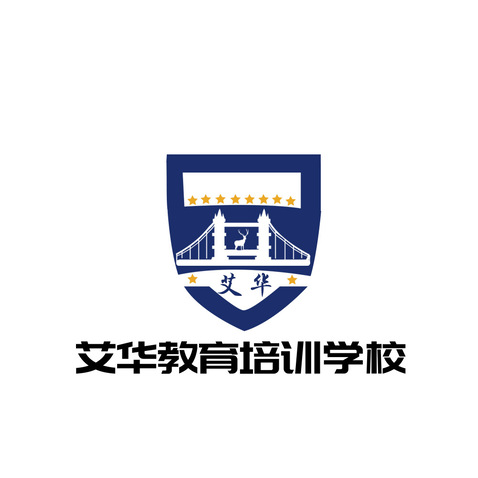 艾华教育培训学校logo设计