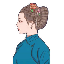 盤發(fā)古裝女人