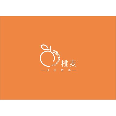 桃麦logo设计