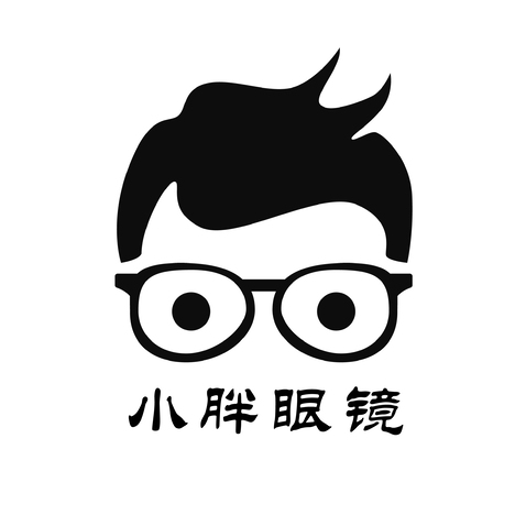 小胖眼镜logo设计