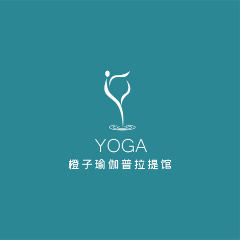 橙子瑜伽普拉提馆logo设计