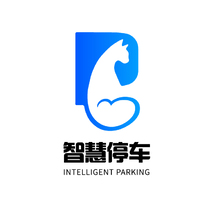 智慧貓停車卡通logo