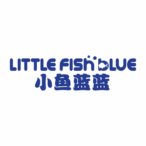 小鱼蓝蓝logo设计