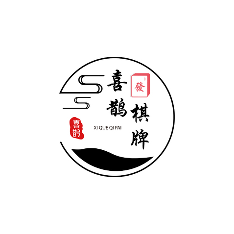 喜鹊棋牌logo设计