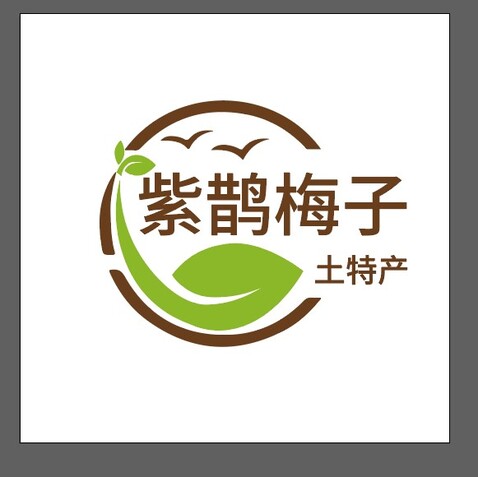 紫鹊梅子logo设计