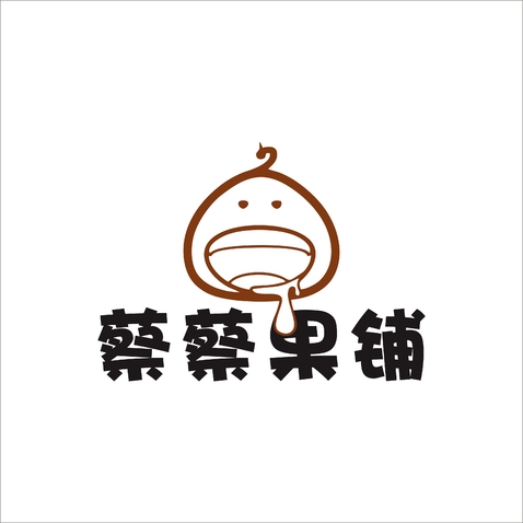 蔡蔡果铺logo设计