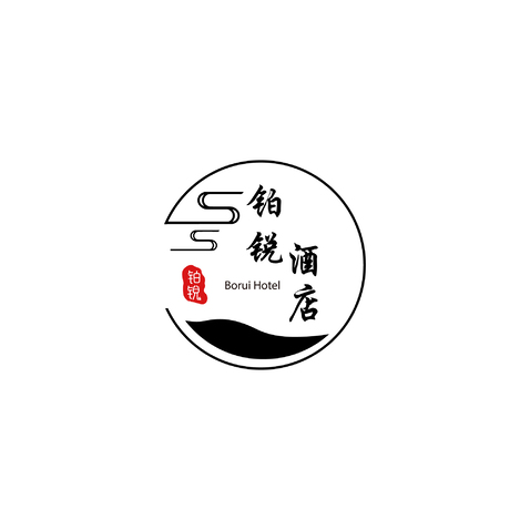 铂锐酒店logo设计