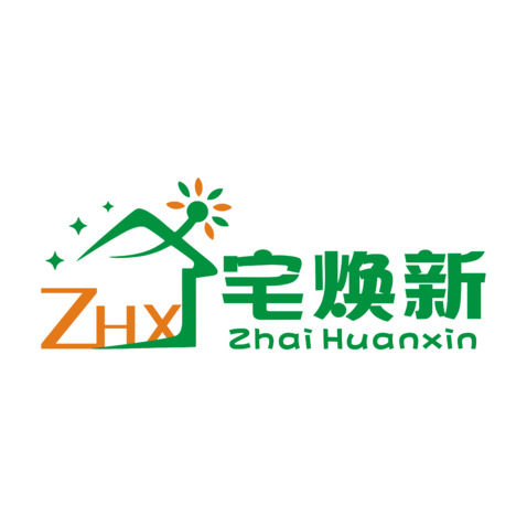 宅焕新logo设计