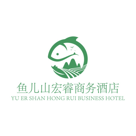 鱼儿山logo设计