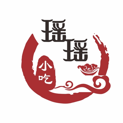 瑶瑶小吃铺logo设计