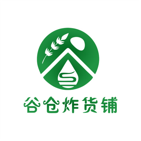 谷仓炸货铺logo设计