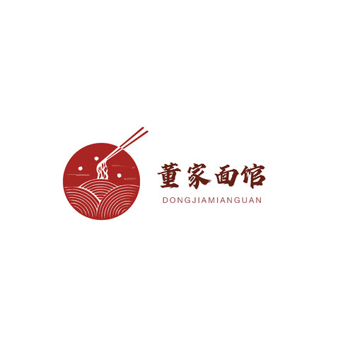 董家面馆logo设计