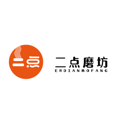 二点磨坊logo设计