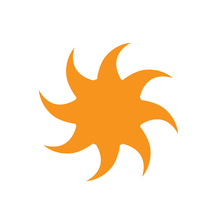 一個圓圈和八個花瓣