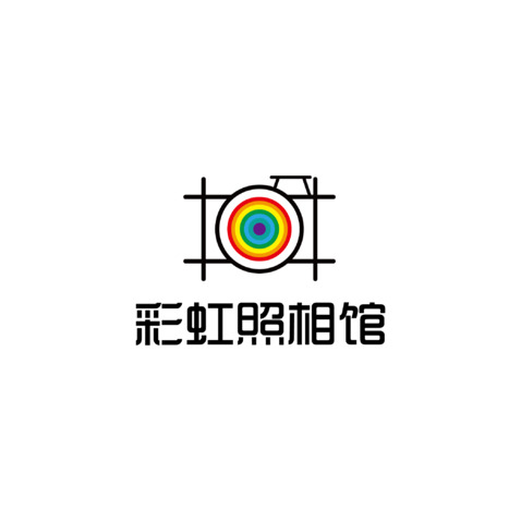 彩虹照相馆logo设计