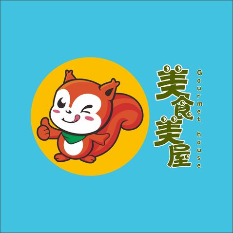 美食美屋logo设计