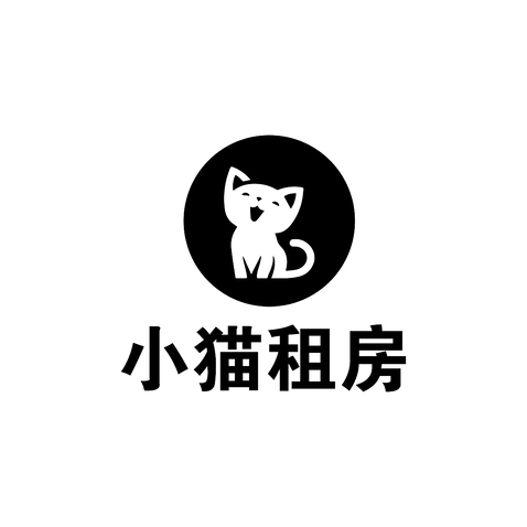 小猫租房logo设计