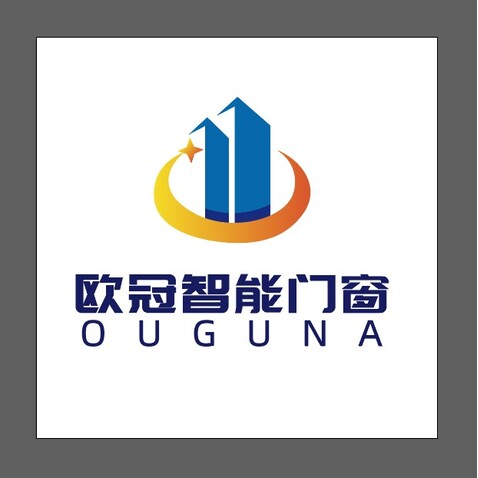 欧冠智能门窗logo设计