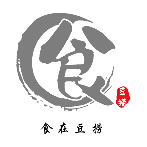 食在豆捞logo设计