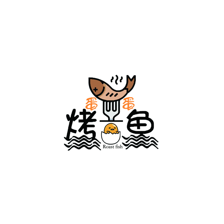 蛋蛋烤鱼logo