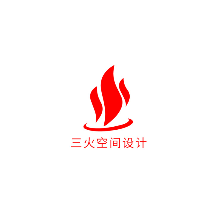 三火空间设计logo