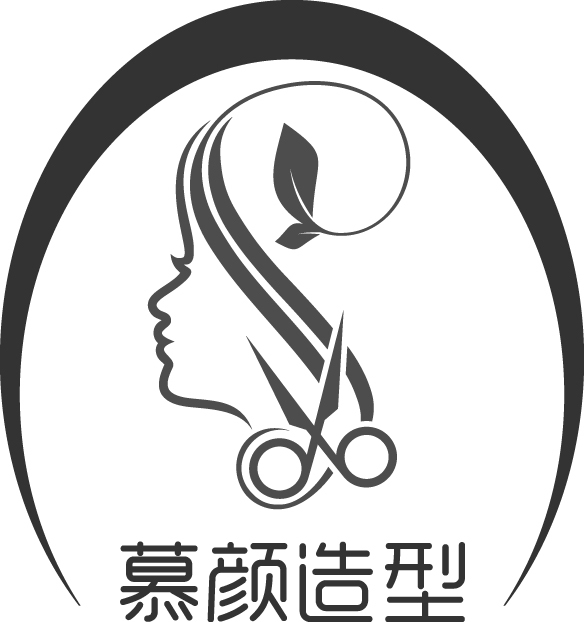 慕颜造型logo