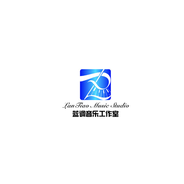 蓝调音乐工作室logo