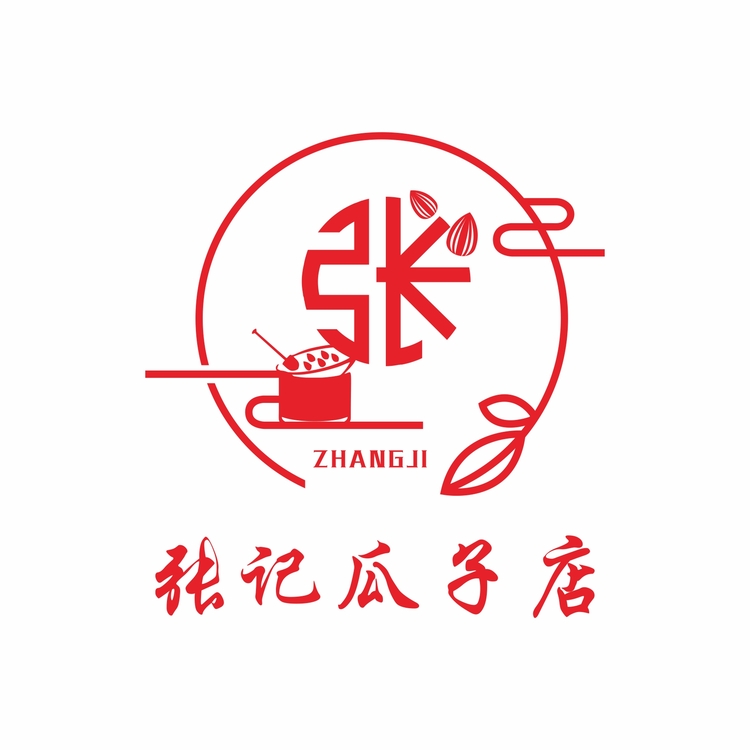 张记瓜子店logo