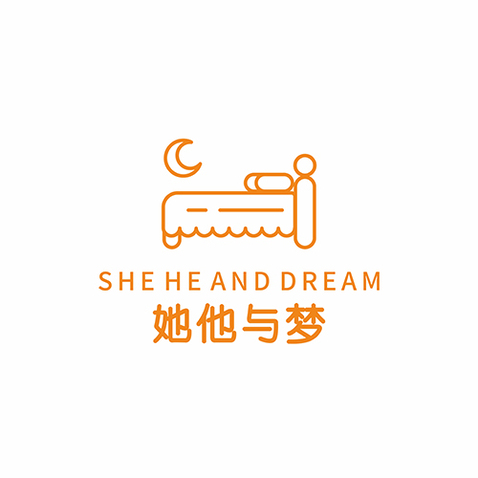 她他与梦logo设计