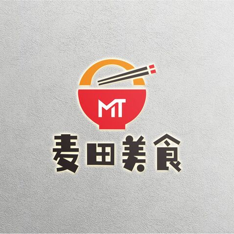 麦田美食logo设计