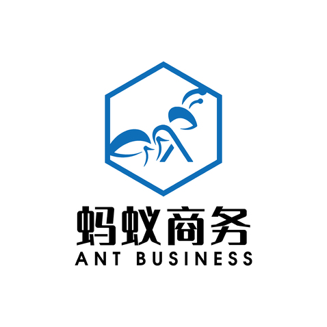 蚂蚁商务logo设计