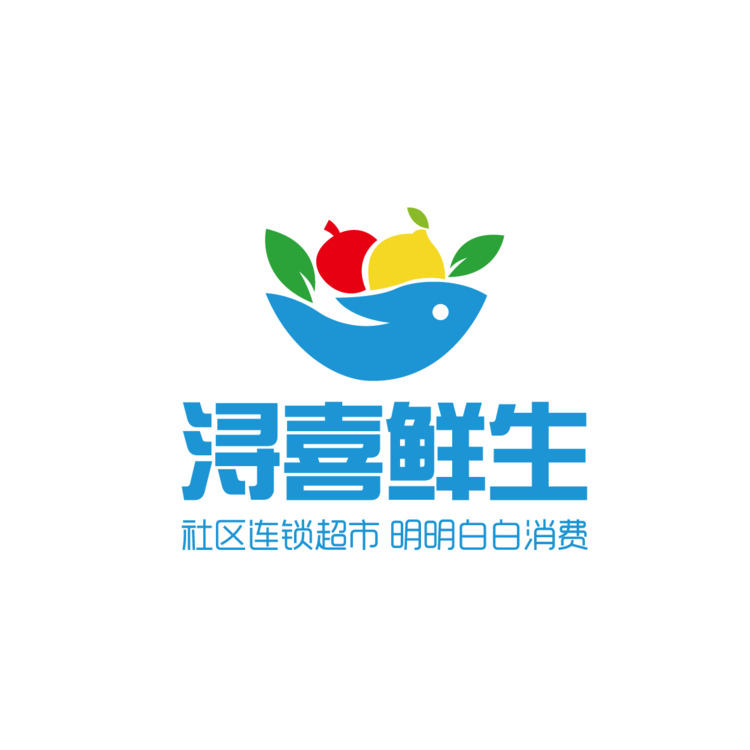 浔喜鲜生logo