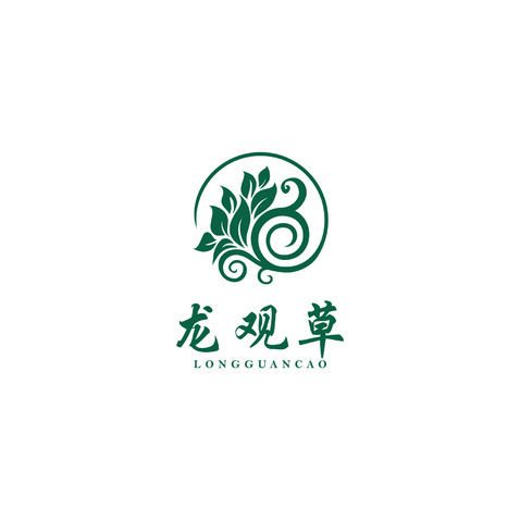 龙观草logo设计