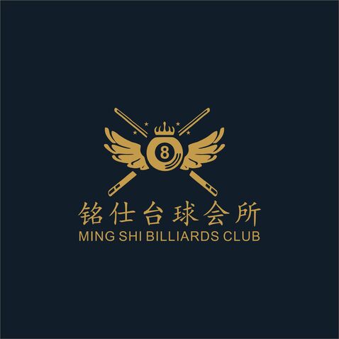 铭仕台球会所logo设计