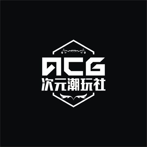 ACG次元潮玩社logo设计