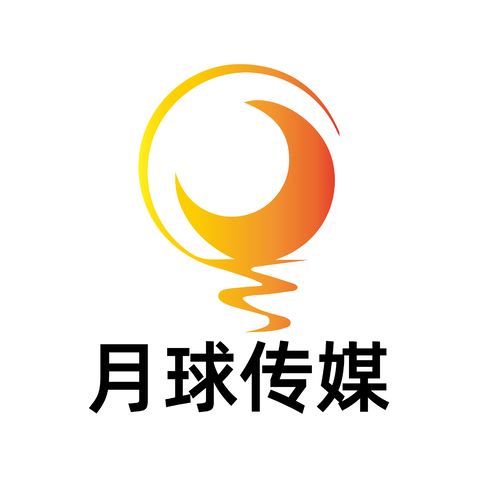 月球传媒logo设计