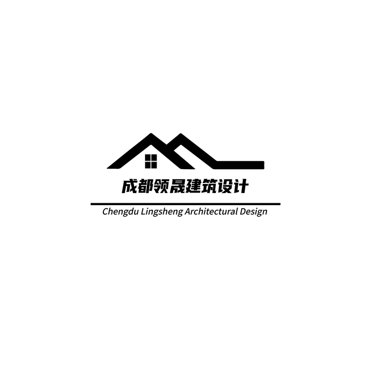 成都领晟建筑logo