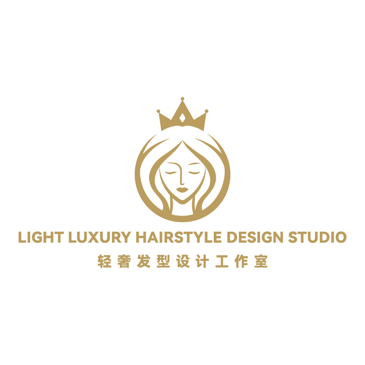 轻奢发型设计工作室logo