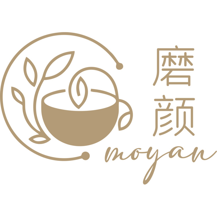 磨颜奶茶logo