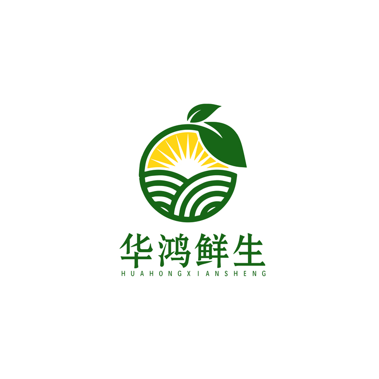 华鸿鲜生logo